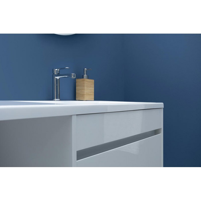 Тумба с раковиной Aquanet Токио 130 R 239218 подвесная Белая