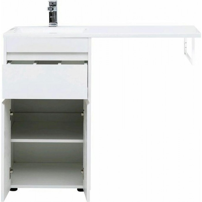 Тумба с раковиной Aquanet Токио 110 L 239204 Белая