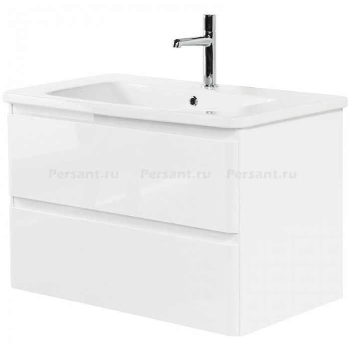 Тумба под раковину BelBagno 105 ALBANO-CER-1050-2C-SO-BL подвесная Bianco Lucido
