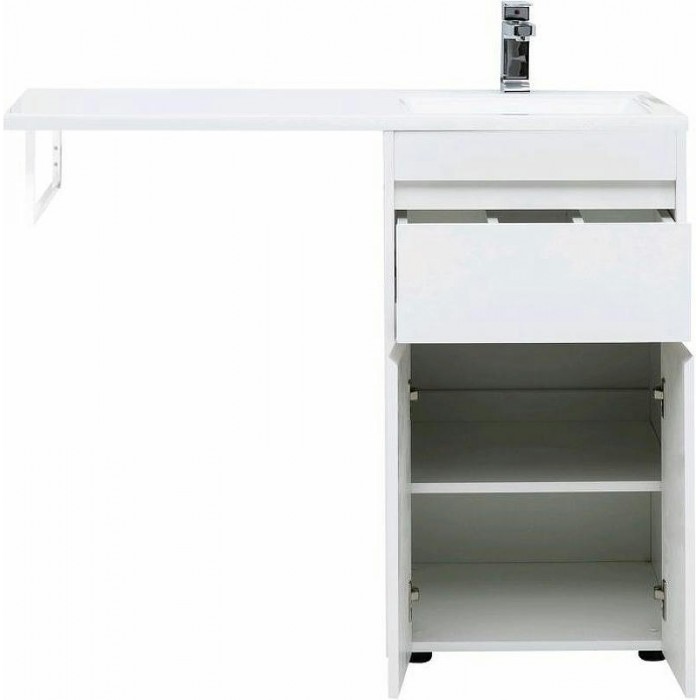 Тумба с раковиной Aquanet Токио 110 R 239207 Белая