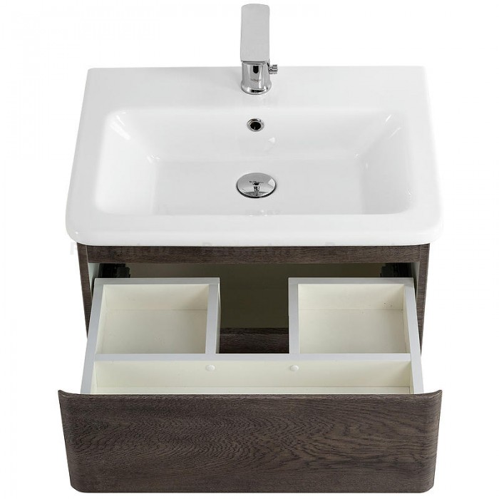 Тумба под раковину BelBagno 60 ALBANO-CER-600-2C-SO-RNG подвесная Rovere Nature Grigio