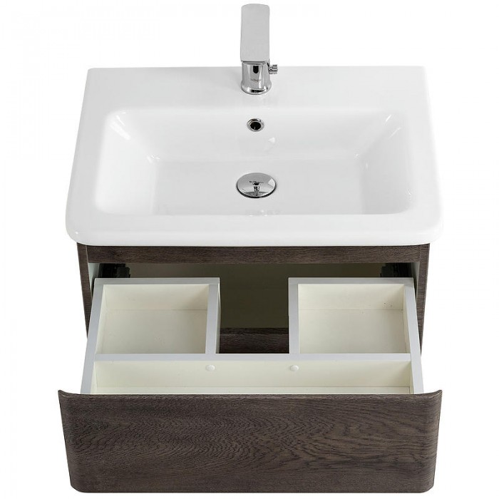 Тумба под раковину BelBagno 60 ALBANO-CER-600-2C-SO-RNG подвесная Rovere Nature Grigio