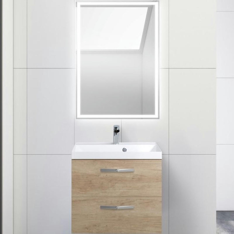 Тумба под раковину BelBagno Aurora 60 AURORA-600-2C-SO-RNN подвесная Rovere Nebrasca Nature