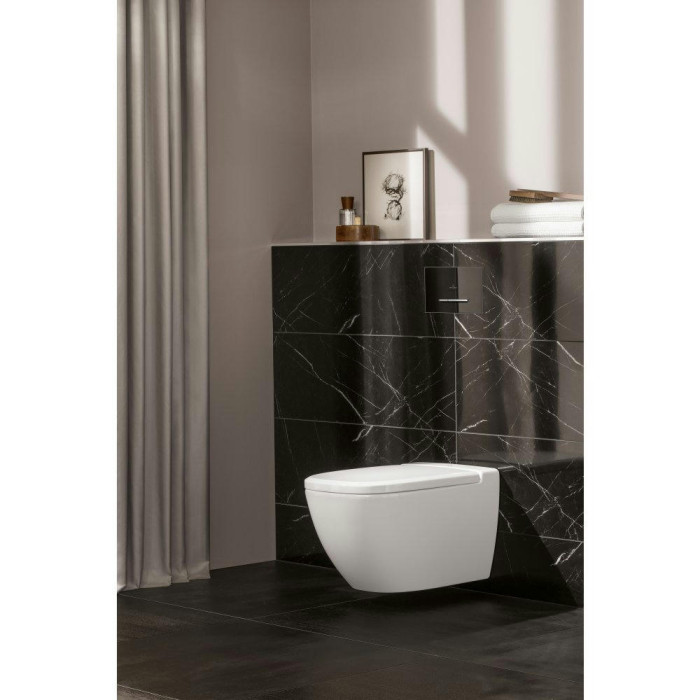 Подвесной унитаз Villeroy&Boch Antheus 4608R0R1 безободковый, CeramicPlus