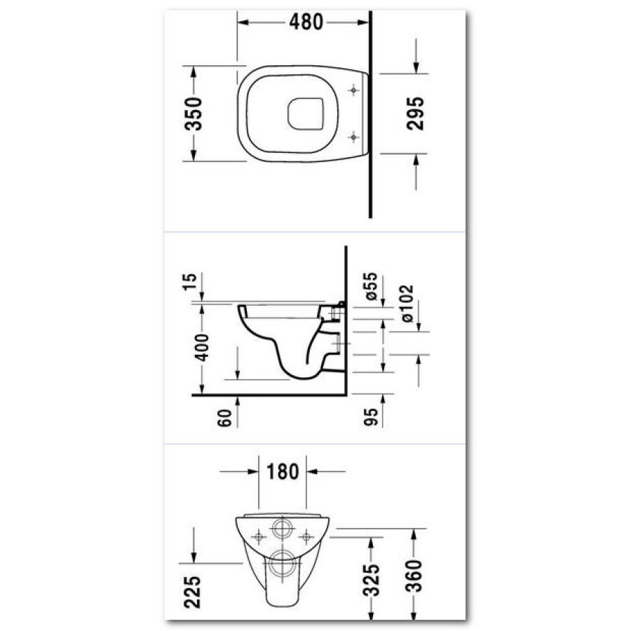 Унитаз Duravit D-code 22110900002+016403 с сиденьем