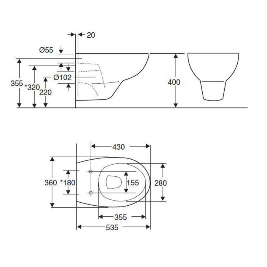 Подвесной унитаз Jacob Delafon Patio E4187-00