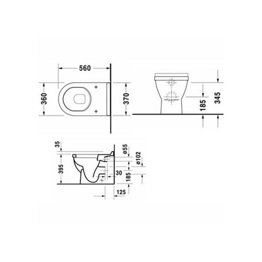 Унитаз Duravit Starck 3 124090000