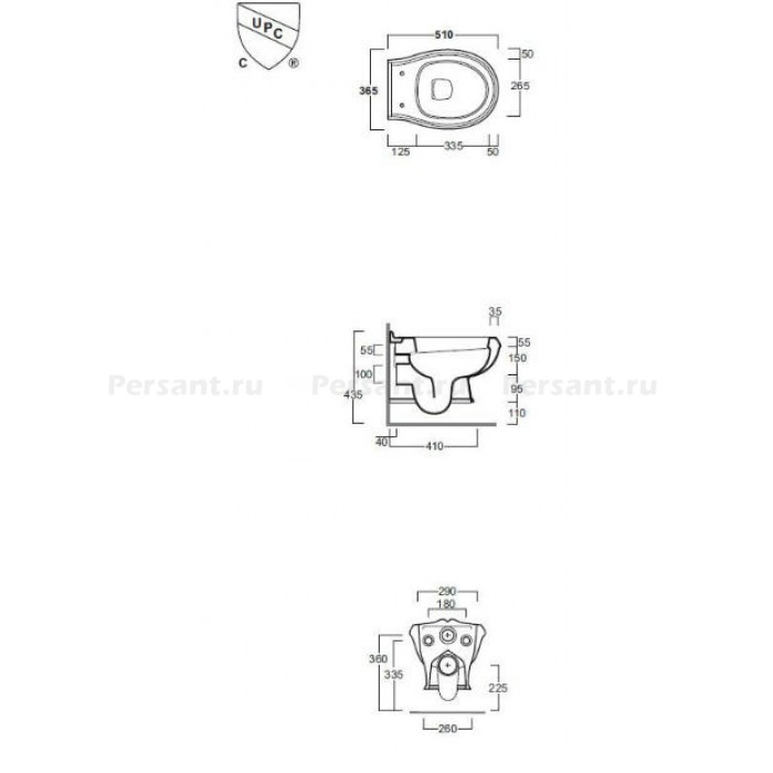 Подвесной унитаз Simas Arcade AR841 Rimless