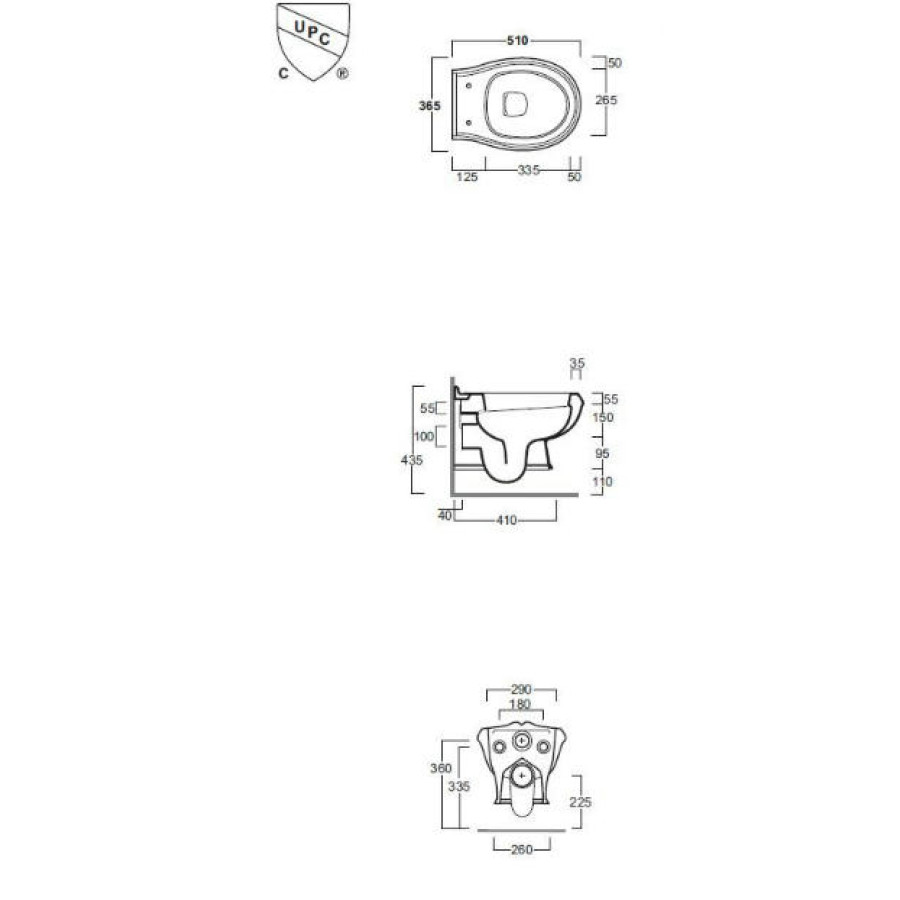 Подвесной унитаз Simas Arcade AR841 Rimless