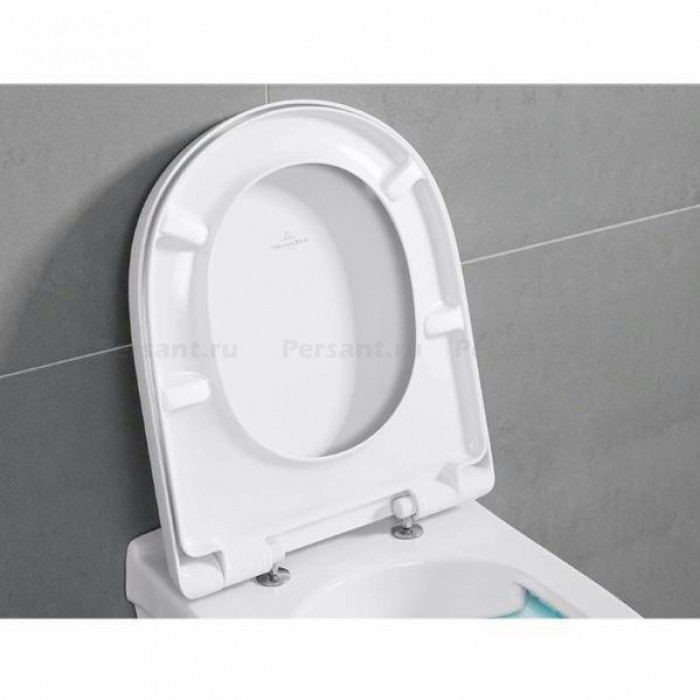 Подвесной унитаз Villeroy&Boch O.novo безободковый с сиденьем микролифт 5660HR01