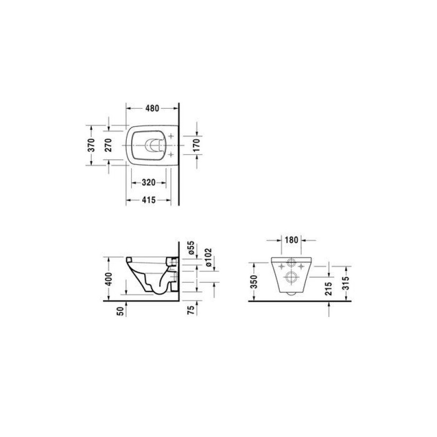 Подвесной унитаз Duravit DuraStyle 2539090000