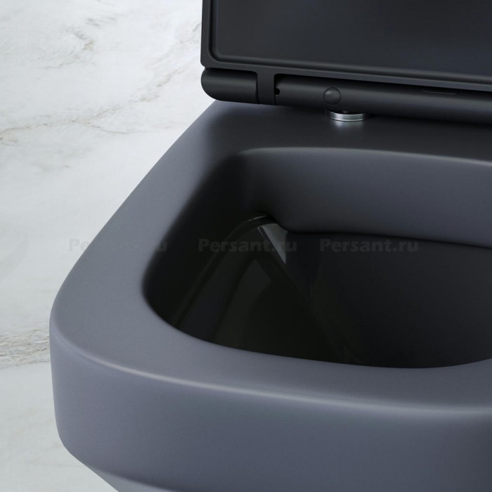 Подвесной унитаз AM.PM Inspire V2.0 C50A1700MBSC, черный матовый, с сиденьем микролифт