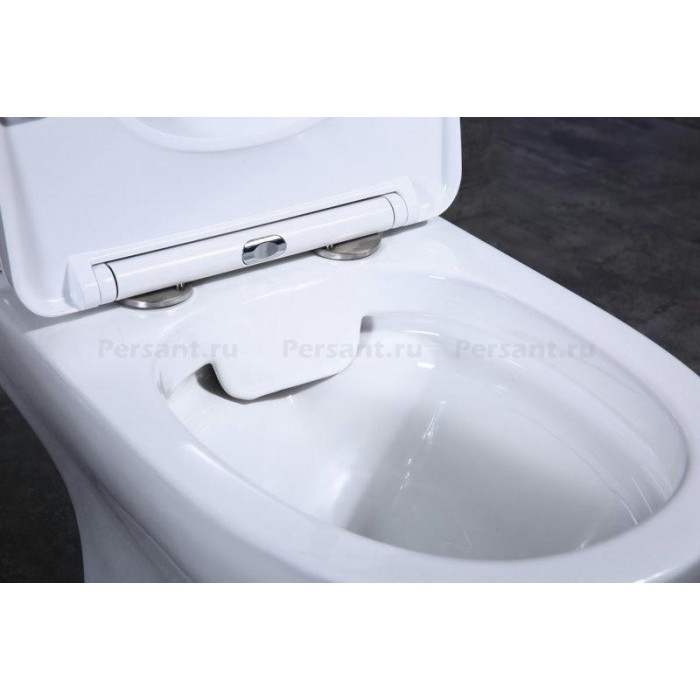 Напольный унитаз BelBagno STEAM безободковый с сиденьем микролифт BB130CPR/SC + BB130T