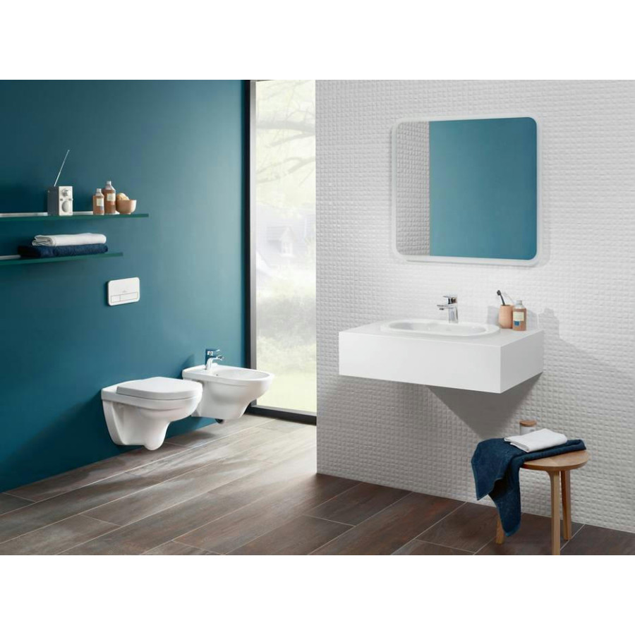 Подвесной унитаз Villeroy&Boch O.novo 5660HRR1 с сиденьем микролифт безободковый