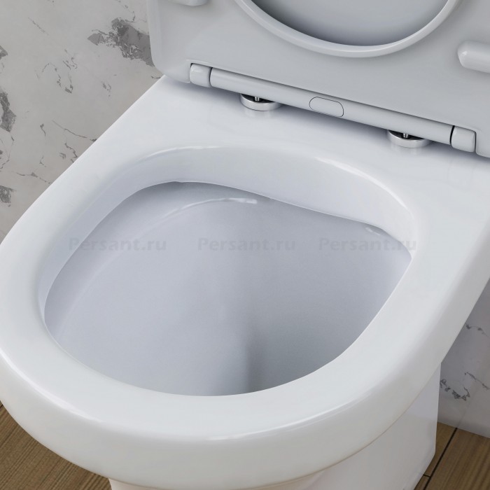 Унитаз Напольный Damixa Skyline безободковый с сиденьем микролифт DX35C8600SC
