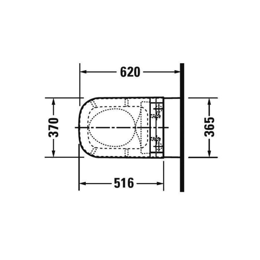 Подвесной унитаз Duravit Happy D.2 2550590000 + 610200002000300 безободковый, с функцией биде