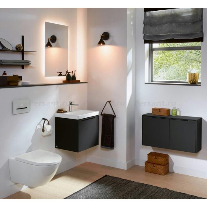 Подвесной унитаз Villeroy&Boch Subway 3.0 со смывом Twist Flush 4670T0R1 Ceramic Plus