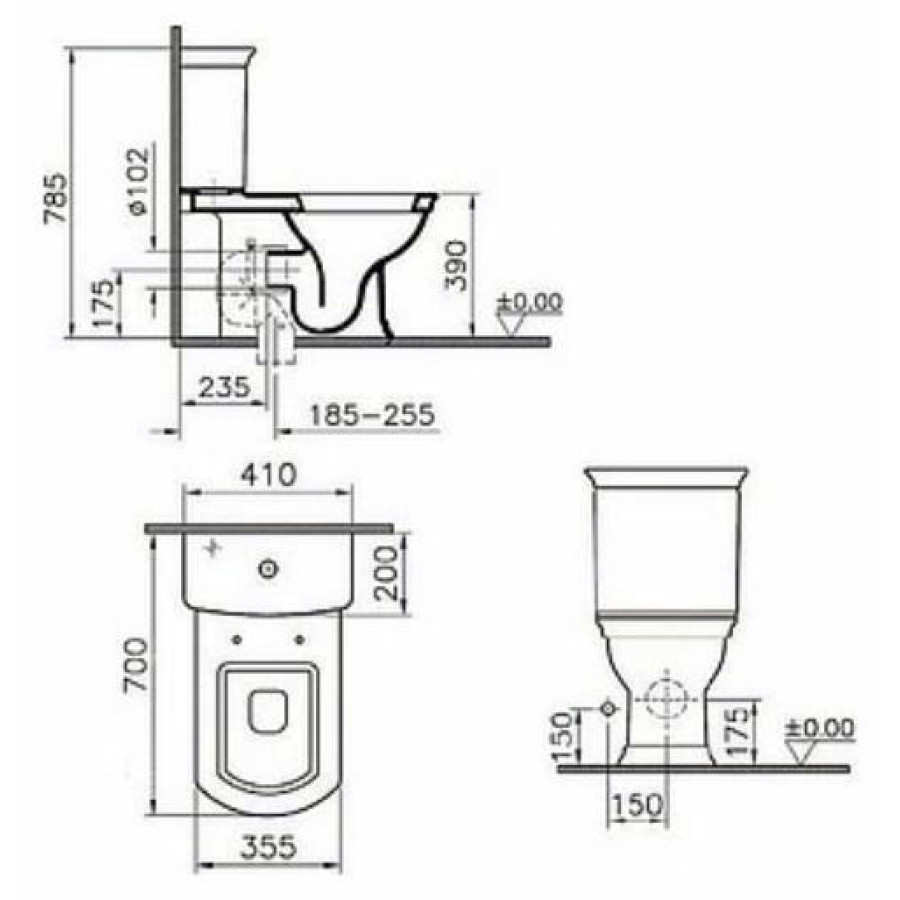 Унитаз Vitra Serenada 9722B003-7204