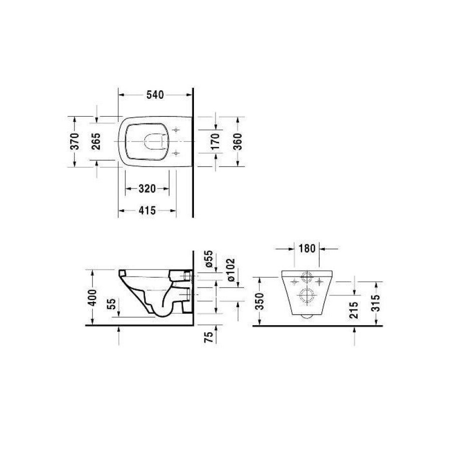 Подвесной унитаз Duravit DuraStyle 2536090000