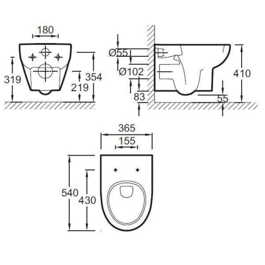 Подвесной унитаз Jacob Delafon ODEON UP E4764-00