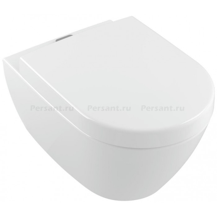 Подвесной унитаз Villeroy&Boch Subway 2.0 безободковый с системой ViFresh 5614A1R1 Ceramic Plus