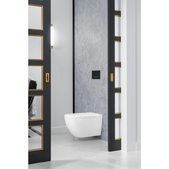Подвесной унитаз Villeroy&Boch Antheus 4608R0R1 безободковый, CeramicPlus