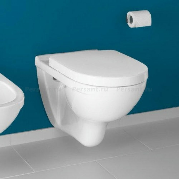 Подвесной унитаз Villeroy&Boch O.novo безободковый с сиденьем микролифт 5660H101