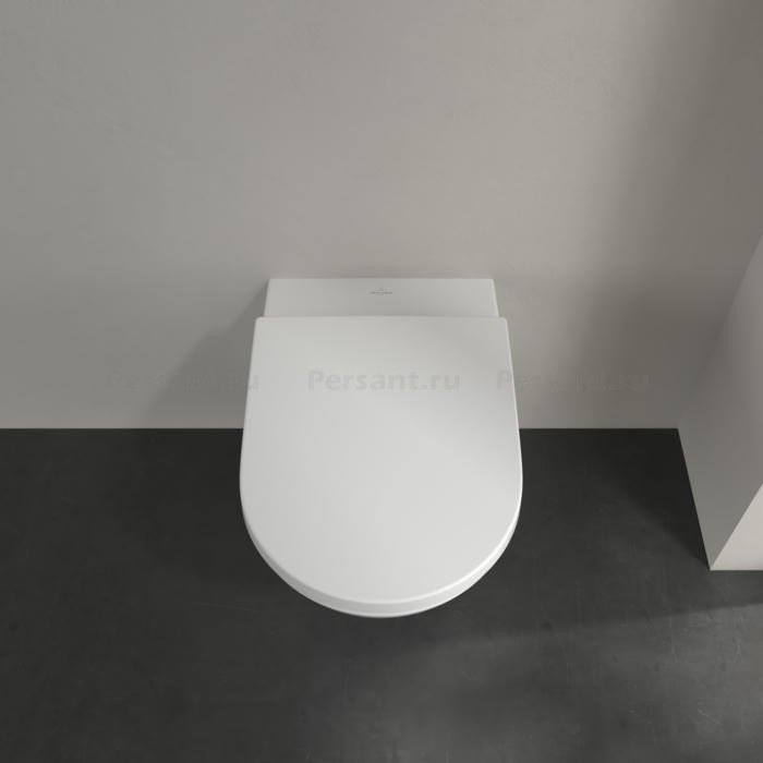 Подвесной унитаз Villeroy&Boch Subway 3.0 со смывом Twist Flush 4670T0R1 Ceramic Plus