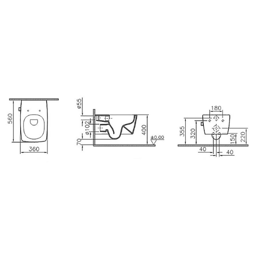 Унитаз Vitra Metropole 7672B003-1687