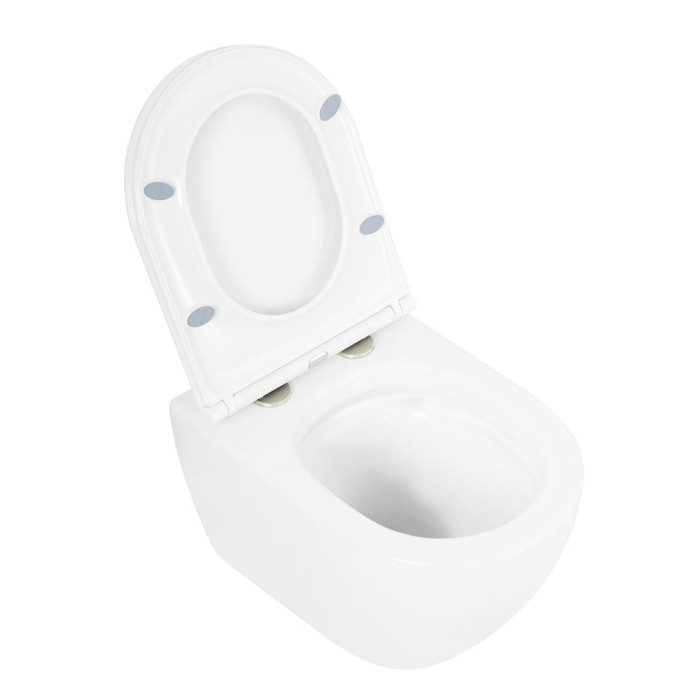 Подвесной унитаз Cezares Stylus-Tor CZR-6601-TH-TOR безободковый, смыв торнадо