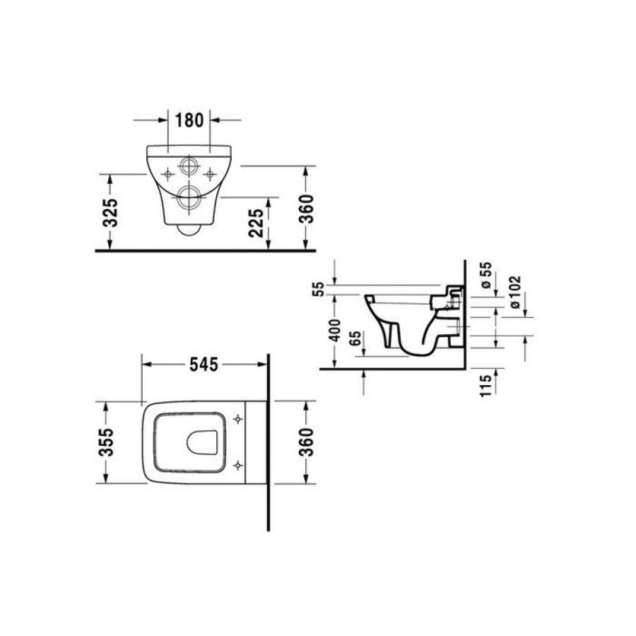 Подвесной унитаз Duravit PuraVida 22190900001-WG