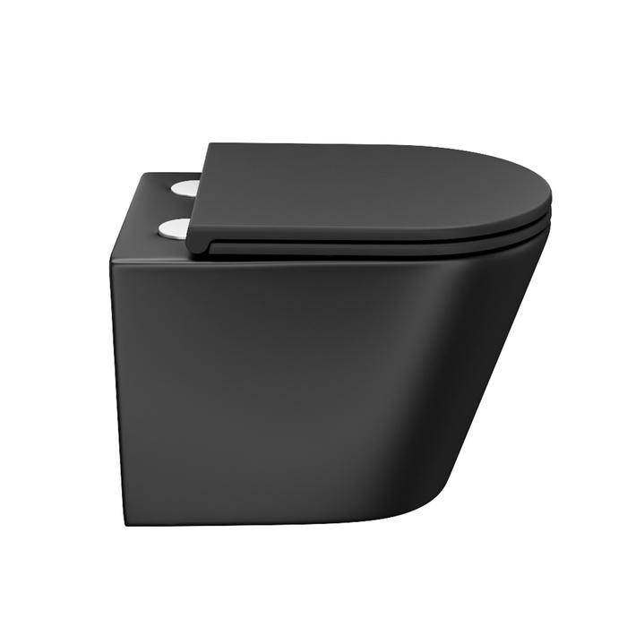 Подвесной унитаз с сиденьем IDDIS Calipso CALR3BMi25 черный