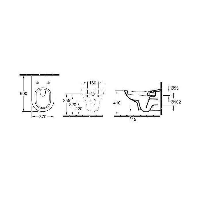 Подвесной унитаз Villeroy&Boch My Nature 561010R1