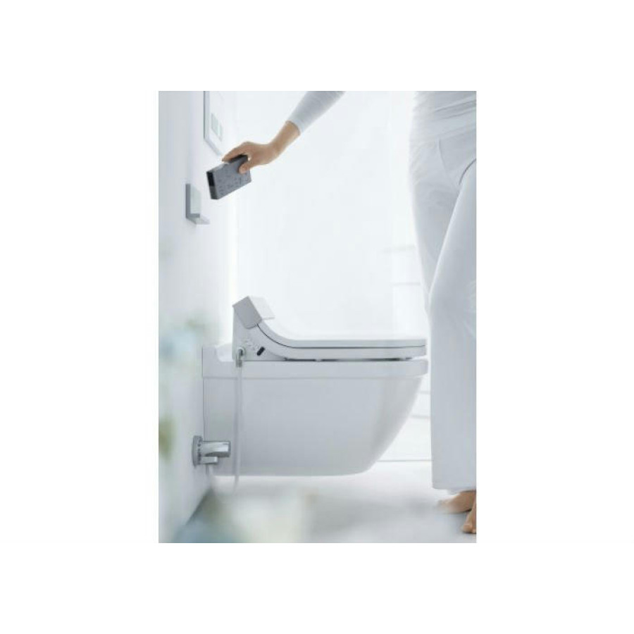 Подвесной унитаз Duravit DuraStyle 2542590000 + 610200002000300 безободковый, с функцией биде