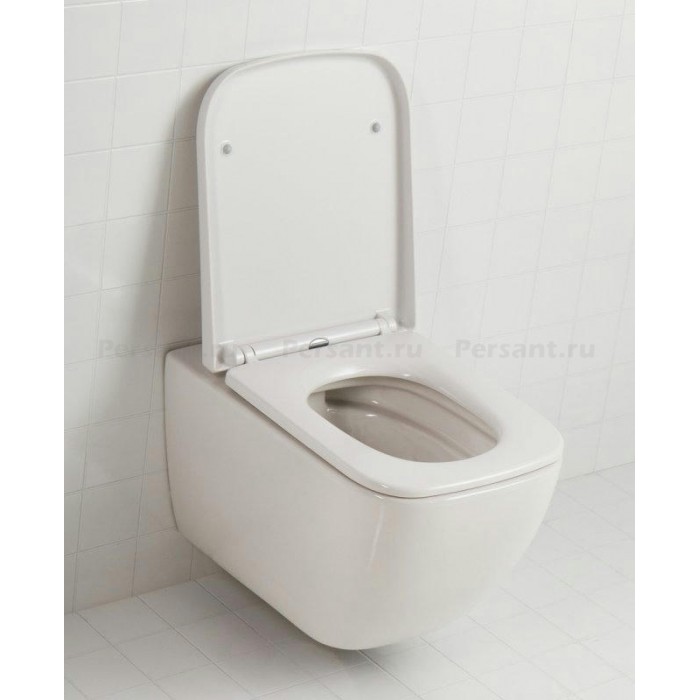 Подвесной унитаз BelBagno Alpina BB10100CHR/SC безободковый с сиденьем