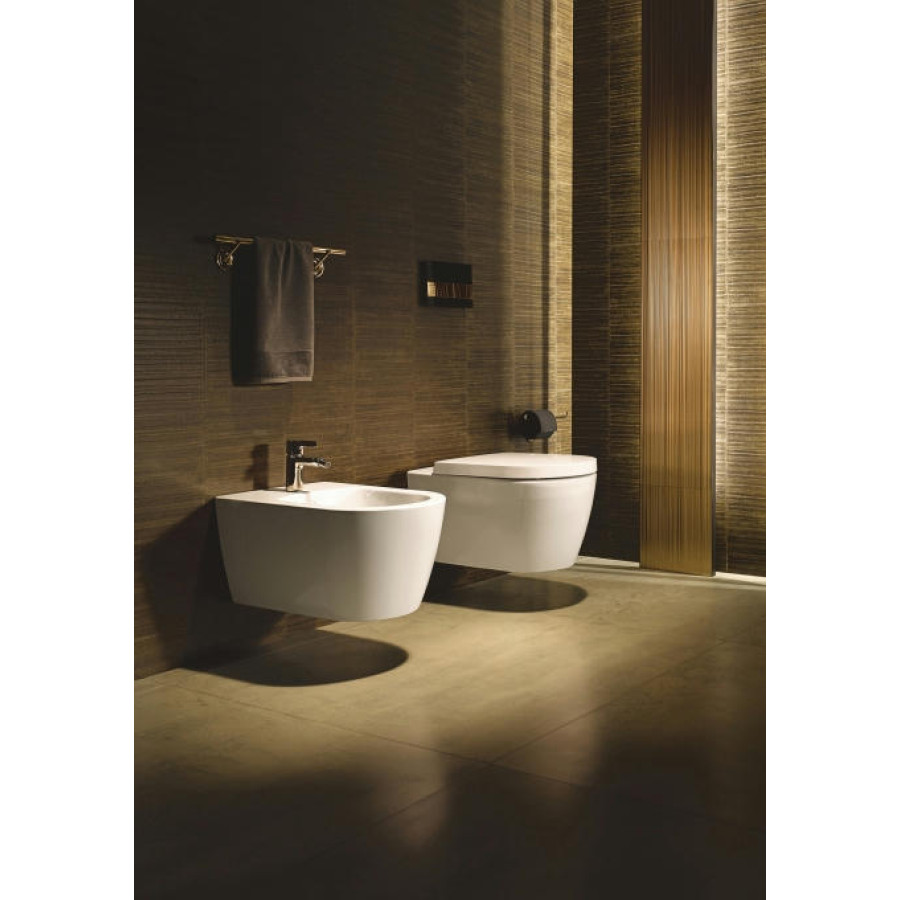 Унитаз подвесной Duravit ME by Starck Rimless 45290900A1 (2529090000+0020090000) с сиденьем микролифт