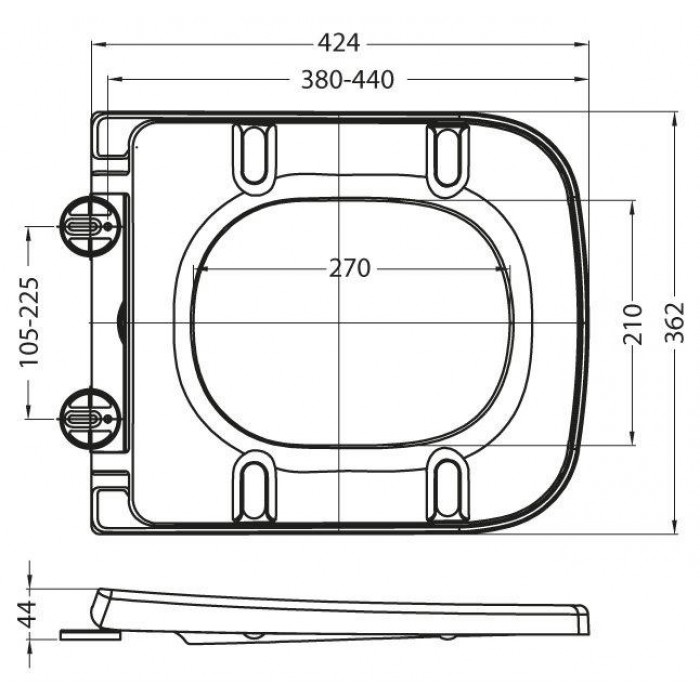Подвесной унитаз BelBagno Alpina BB10100CHR/SC безободковый с сиденьем