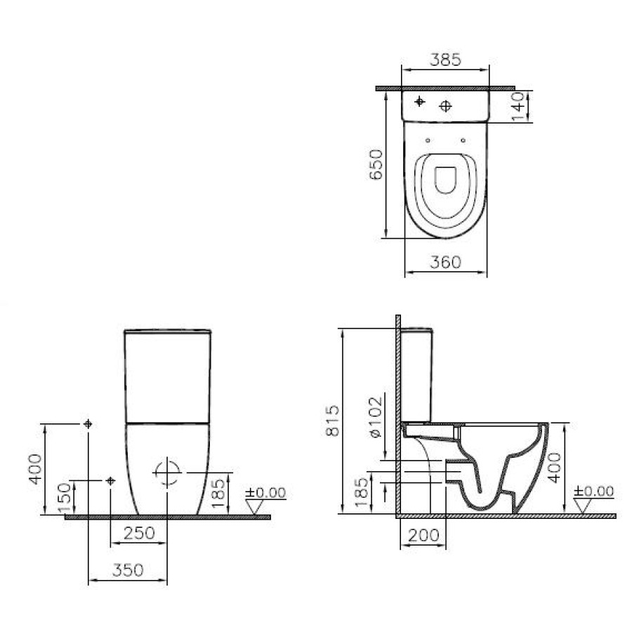 Унитаз Vitra Sento 9830B003-7204