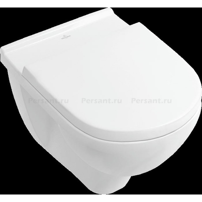 Подвесной унитаз Villeroy&Boch O.novo безободковый с сиденьем микролифт 5660H101