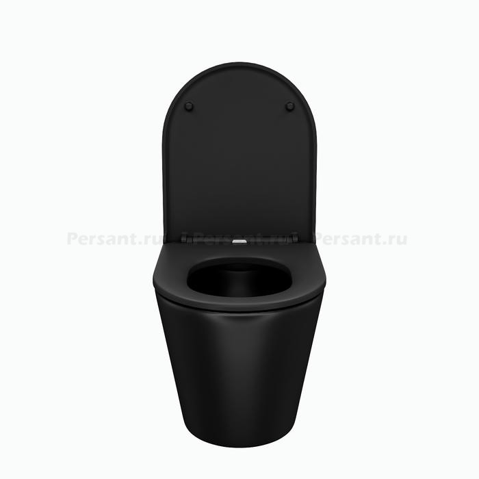 Подвесной унитаз IDDIS Calipso безободковый с сиденьем микролифт CALR3BMi25 черный