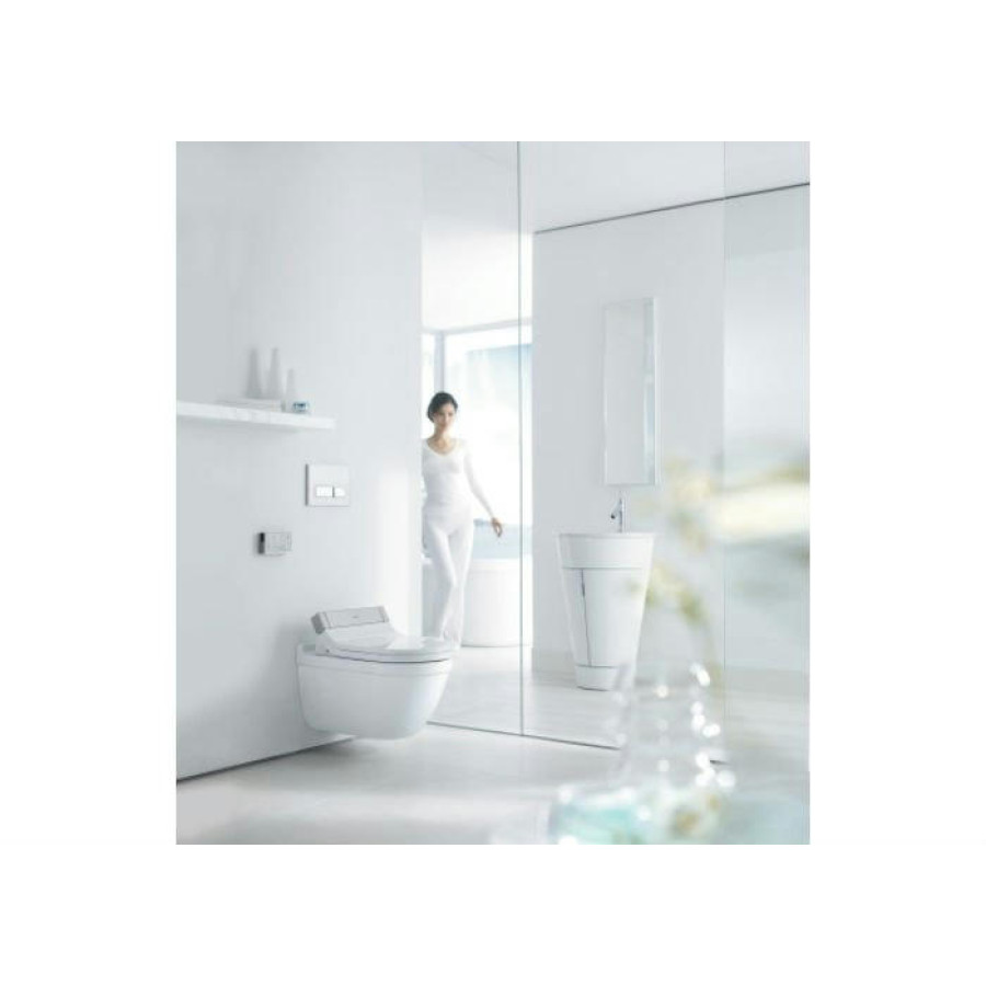 Подвесной унитаз Duravit DuraStyle 2542590000 + 610200002000300 безободковый, с функцией биде