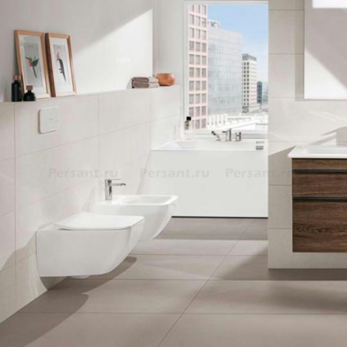 Подвесной унитаз Villeroy&Boch Venticello безободковый Ceramic Plus 4611R0R1