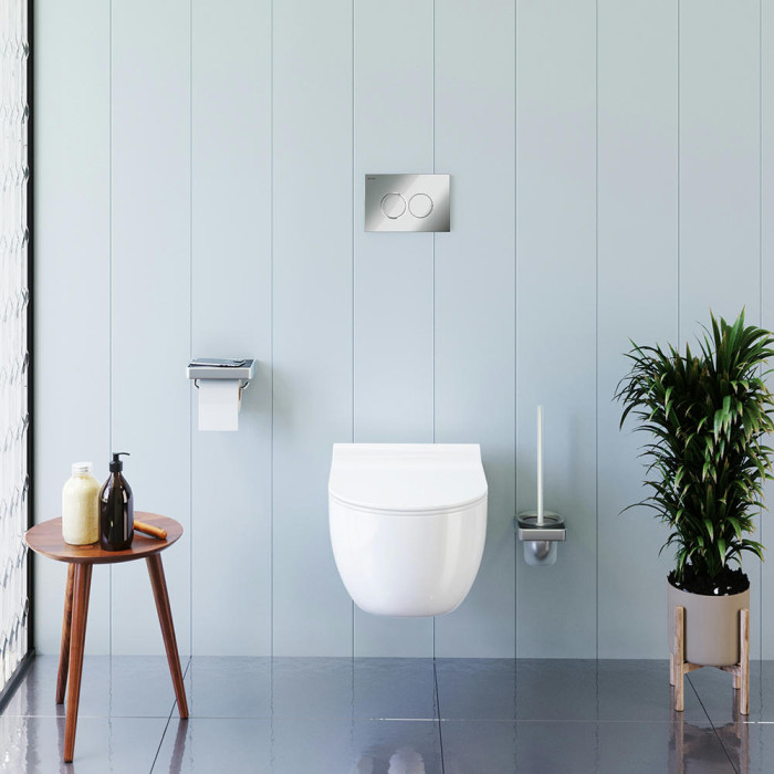Подвесной унитаз Damixa Scandinavian Pure безободковый с сиденьем микролифт DX36C1701SC