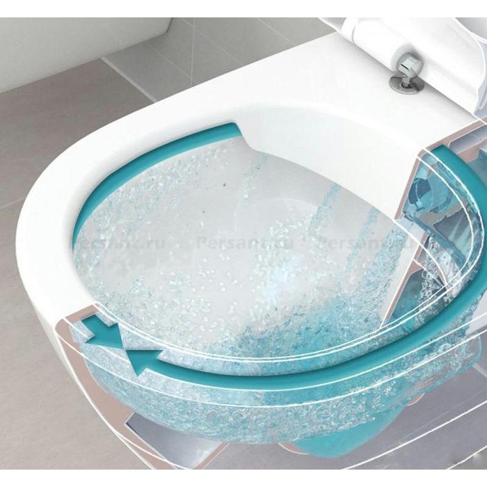 Подвесной унитаз Villeroy&Boch Omnia Аrchitectura 5685HR01 безободковый с сиденьем микролифт