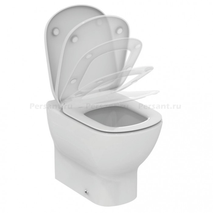 Приставной унитаз Ideal Standard Tesi AquaBlade T007701 безободковый