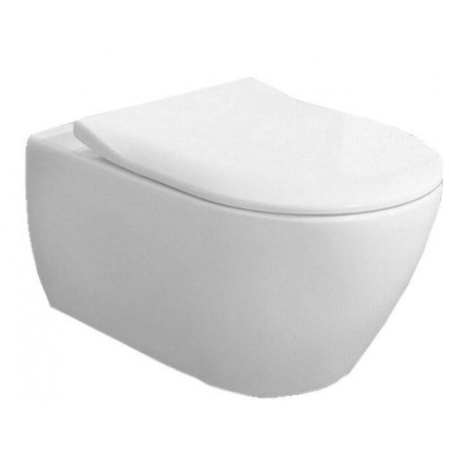 Подвесной унитаз Villeroy&Boch Subway 2.0 5614R201 (5614R001+9M78S101) с сиденьем