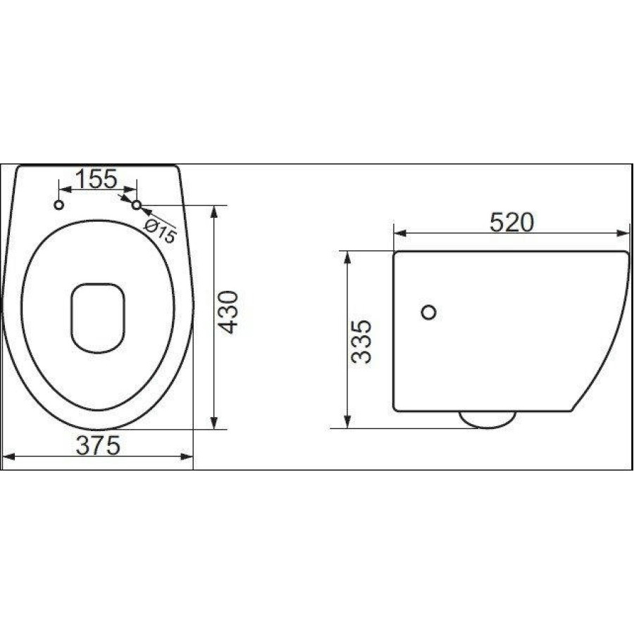 Подвесной унитаз BelBagno Prospero BB507B безободковый