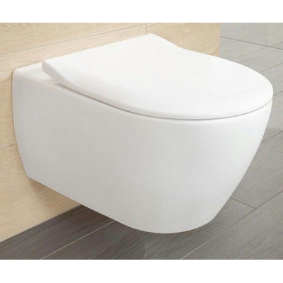 Подвесной унитаз Villeroy&Boch Subway 2.0 5614R201 (5614R001+9M78S101) с сиденьем