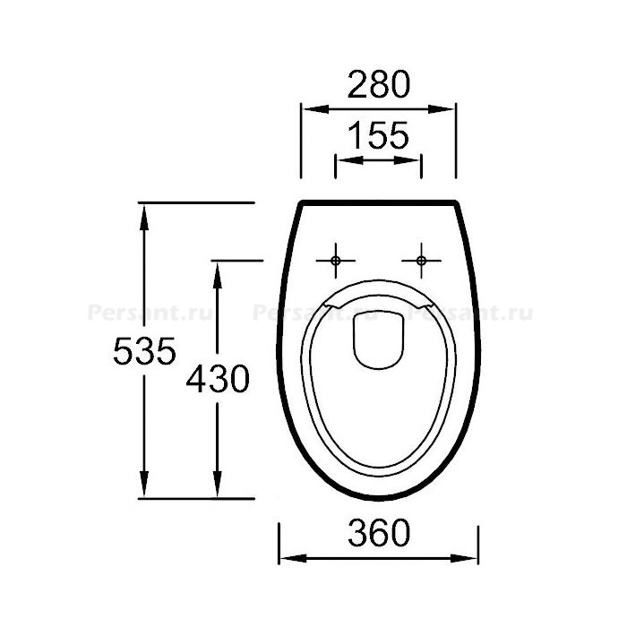 Подвесной унитаз Jacob Delafon Patio EDV102-00 безободковый