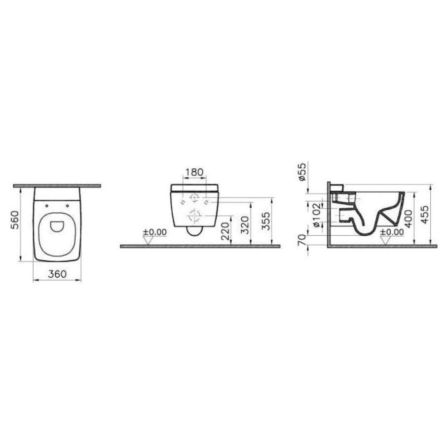 Унитаз Vitra Metropole 7672B003-1686